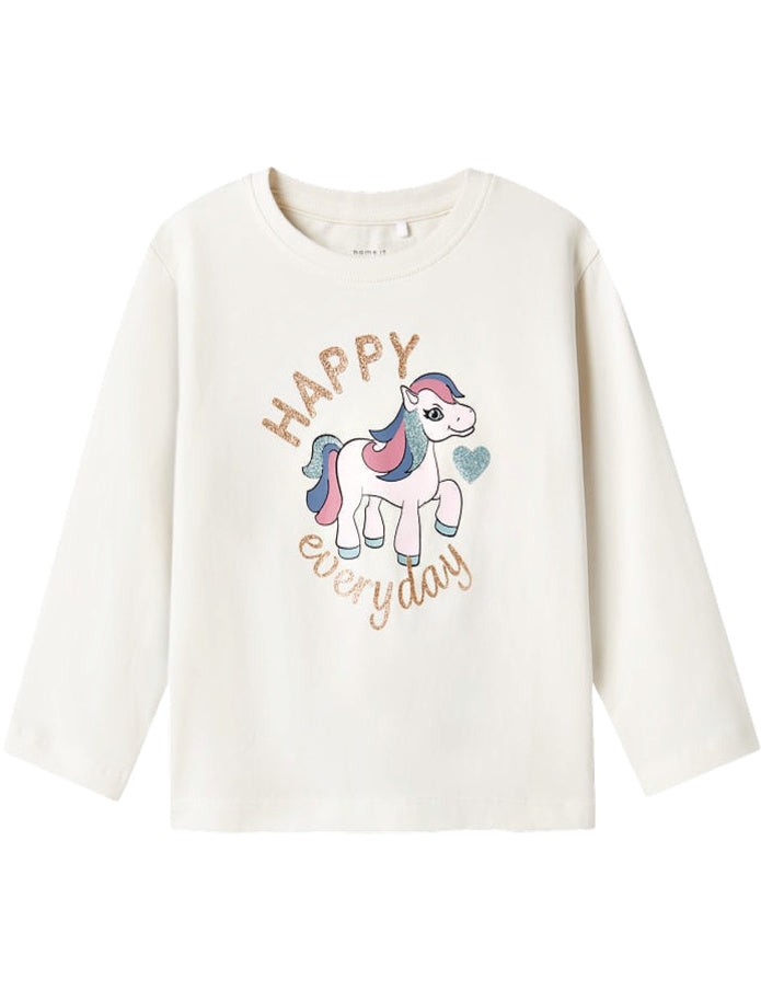 Name it Girls Long Sleeved Pony Top – Hopscotch Kids Store