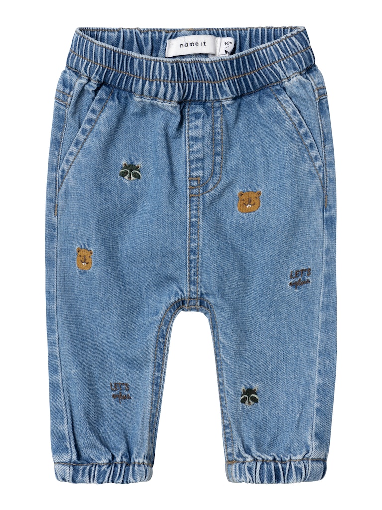 Baby Boy Soft Embroidered Jeans Animals – Hopscotch Kids Store