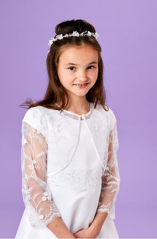 Girls Communion Bolero Jacket KIERA by Peridot – Hopscotch Kids Store