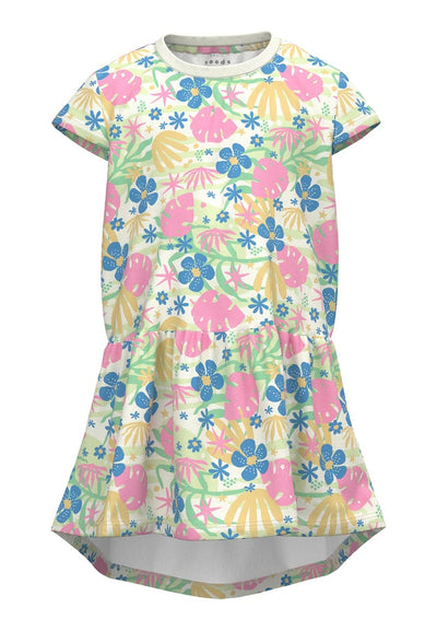 Name it Mini Girl Colourful Floral Cotton Dress