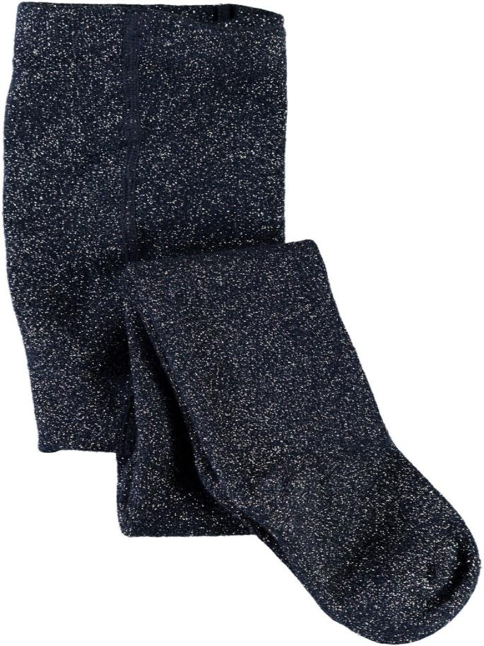 Girls navy discount glitter tights