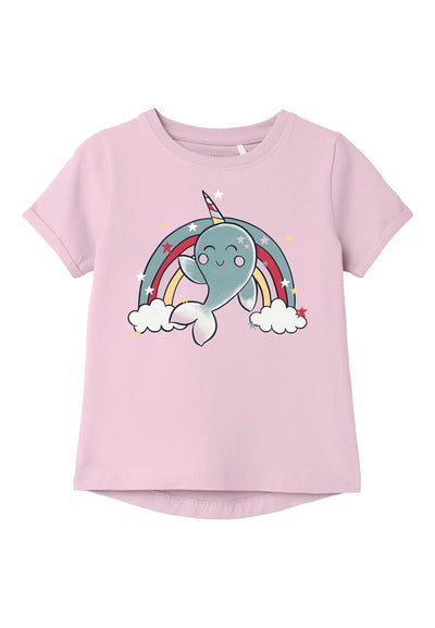 Toddler girl short-sleeved t-shirt/Pink