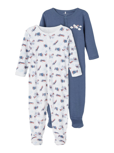 Baby boy sleepsuit airplane print