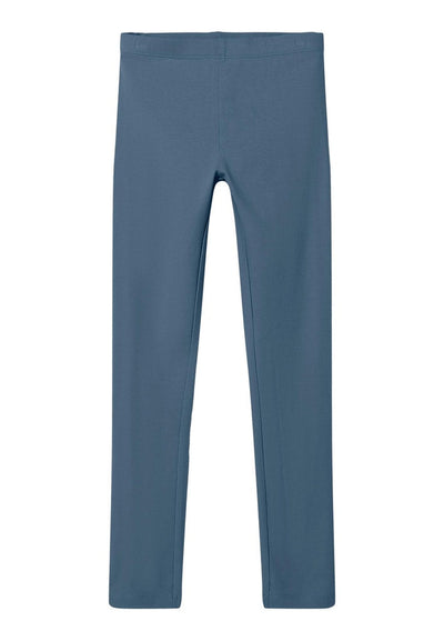 Girls cotton elasticated waist leggings/Blue