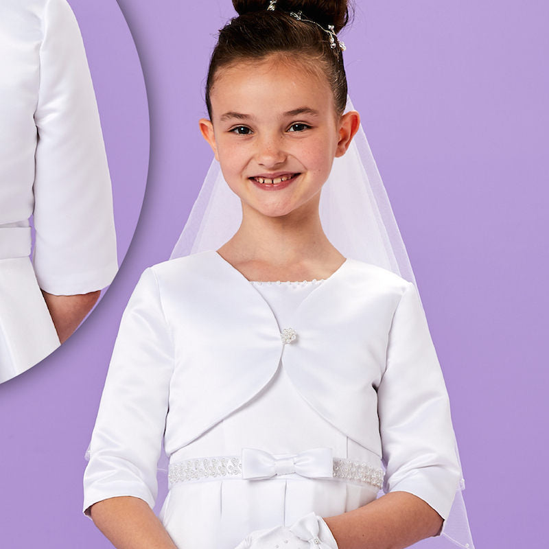 Organza First Communion Bolero First Communion Dress For Girls