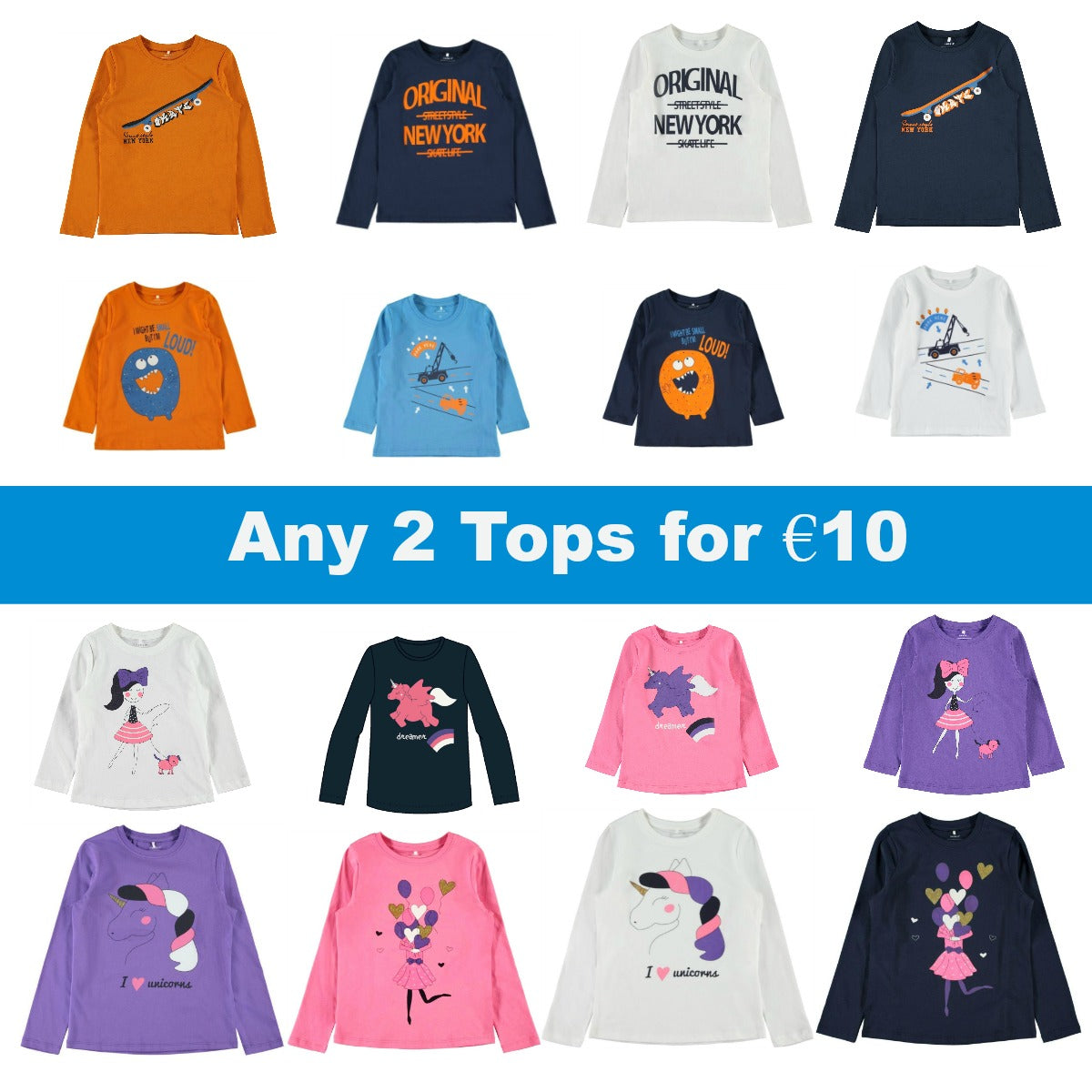Special Offer Two Name it  tops for €10