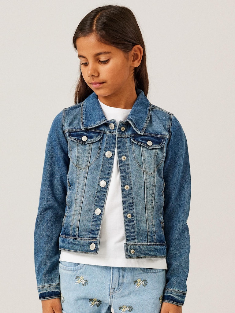 Name it Girls Medium Wash Denim Jacket