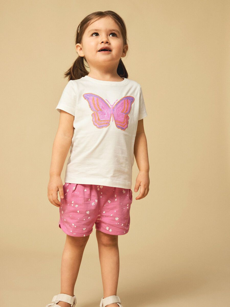 Name It Mini Girl Cotton Shorts - Pink