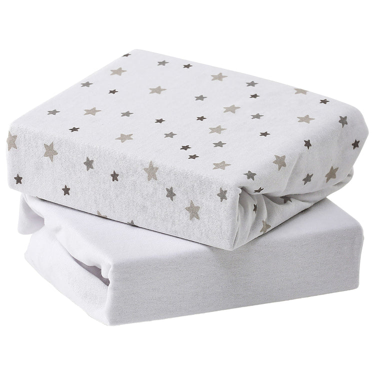 Moses Basket and Pram Sheets - 2-Pack