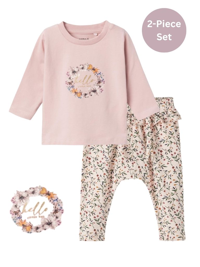 Name it Baby Girls 2-Piece Floral Set