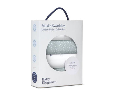 4-Pack Muslin Swaddles - Safari Collection