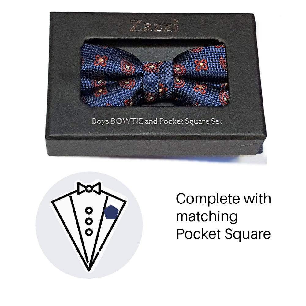 Boys Bow Tie & Pocket Square 4635-3