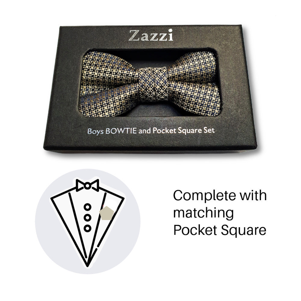 Boys Bow Tie & Pocket Square 4636-3