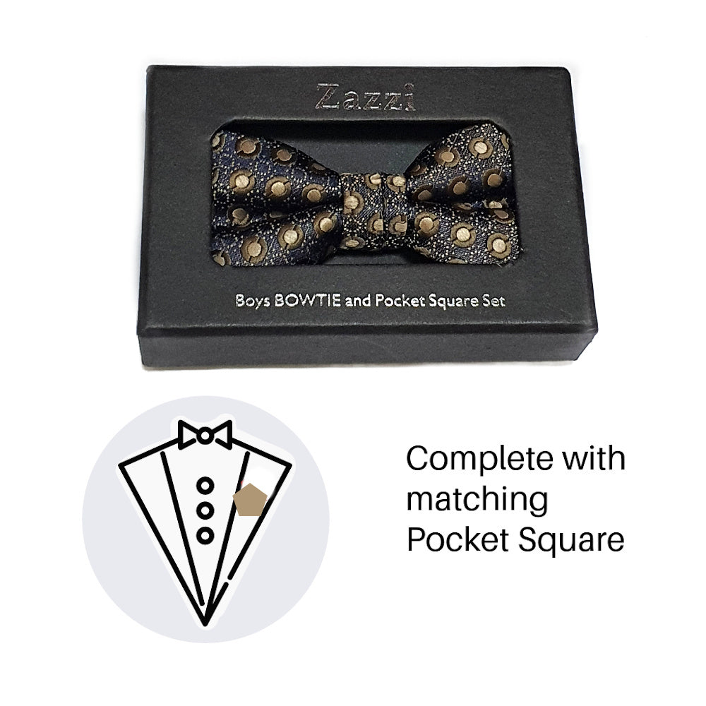Boys Bow Tie & Pocket Square 4637-3