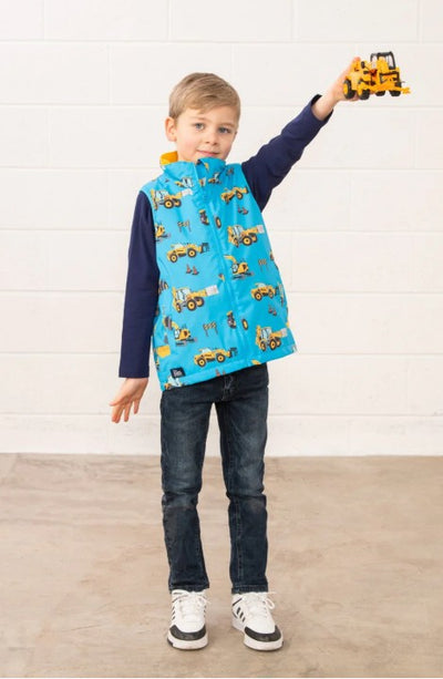 Lighthouse Boys Waterproff Alex Gilet - JCB Light Blue