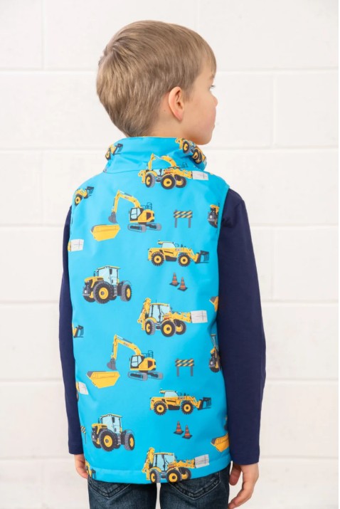 Lighthouse Boys Waterproff Alex Gilet - JCB Light Blue