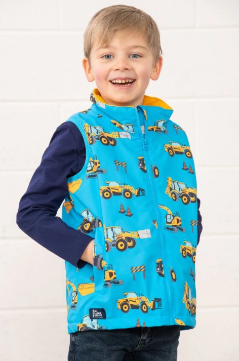 Lighthouse Boys Waterproff Alex Gilet - JCB Light Blue