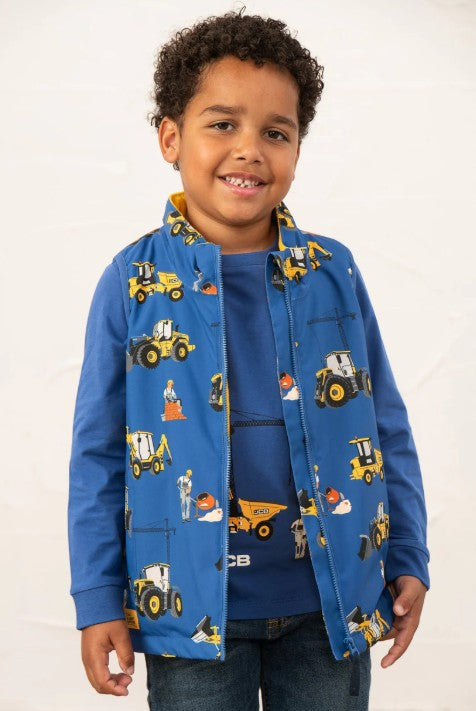 Lighthouse Boys Waterproof Alex Gilet - JCB Blue