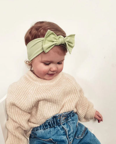 Little Bow Pip Apple Green Pippa Bow Hairband