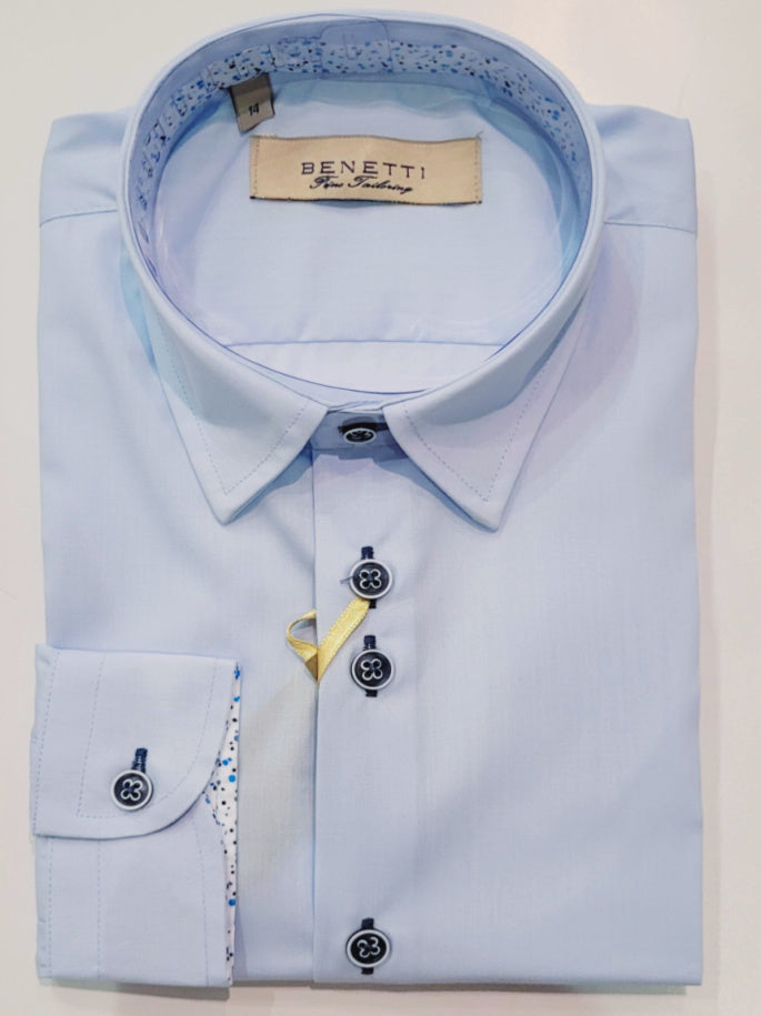 Benetti Boys LEO Blue Shirt