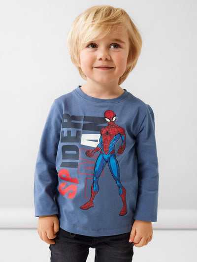 Boys Spiderman Long-Sleeved Top