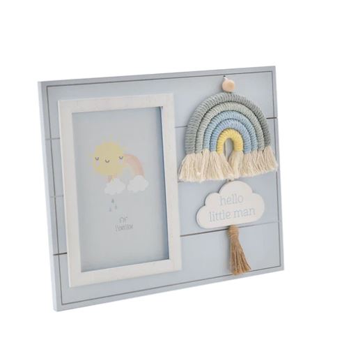 Baby Boy Photo Frame - Hello Little Man