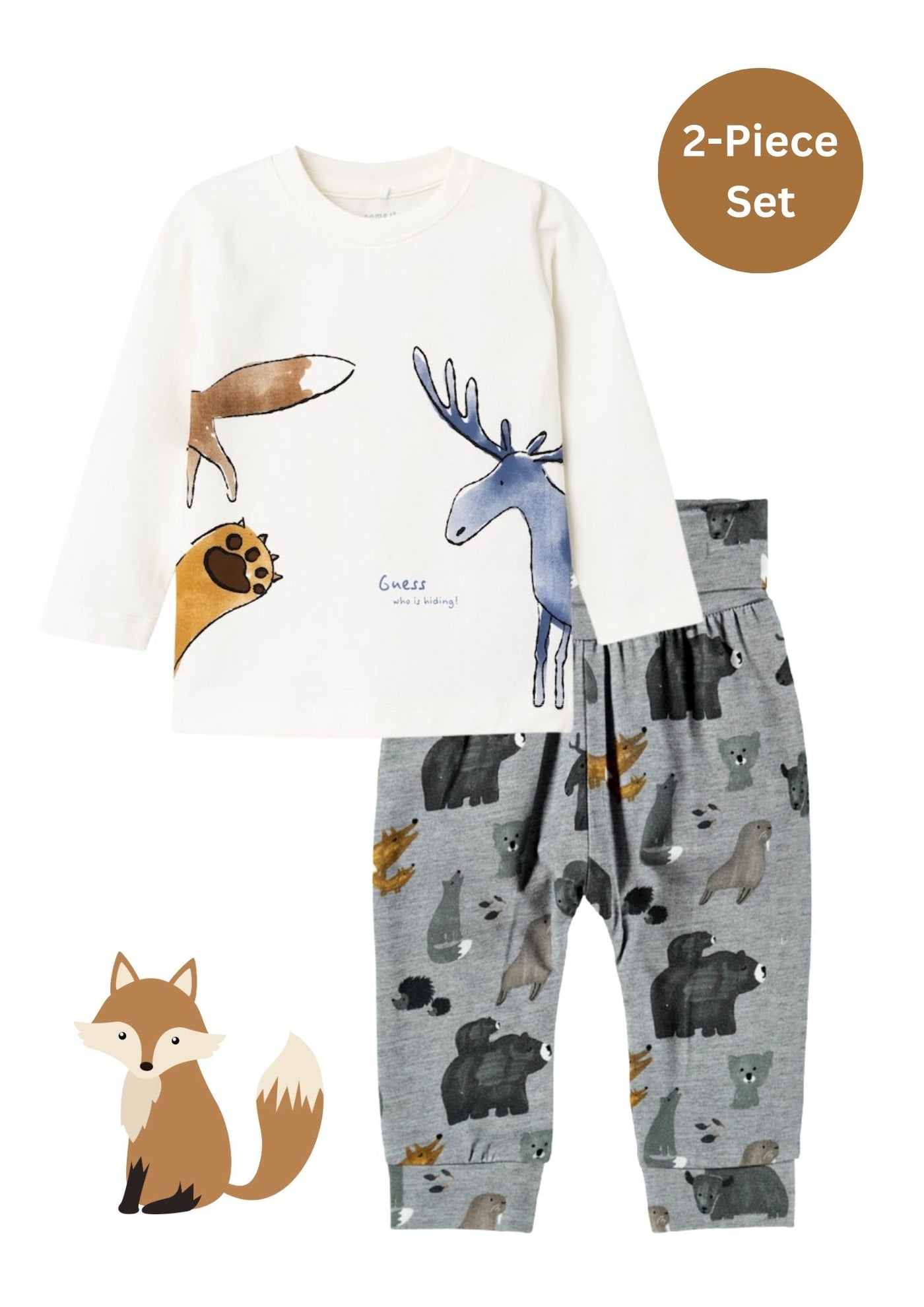Baby Boy2-Piece Forest Animal Set
