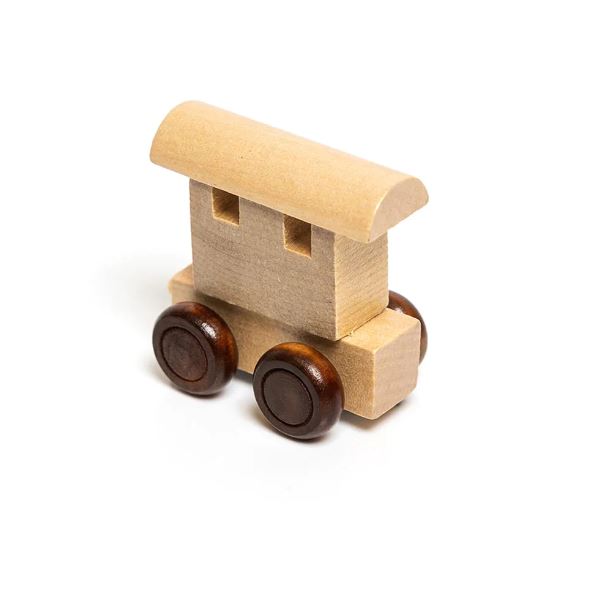 Wooden train carriage for Train Track Letters