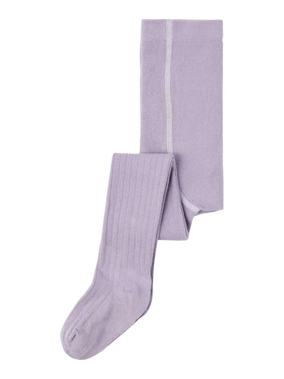 Name It Toddler Girls Ribbed Knitted Tights - Lavender