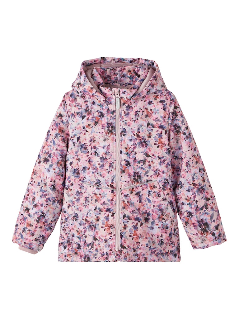 Name it Girls Floral Pink Padded Winter Jacket