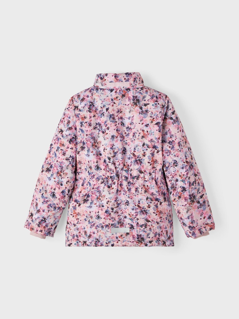 Name it Girls Floral Pink Padded Winter Jacket