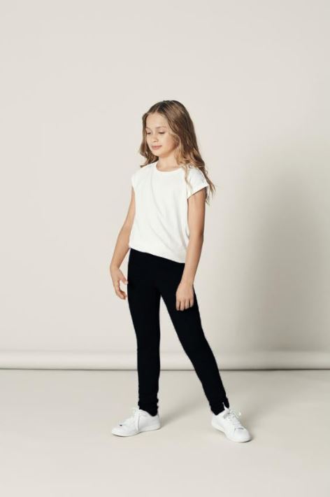 Name it Mini Girls Black Winter Legging with Brushed Inner