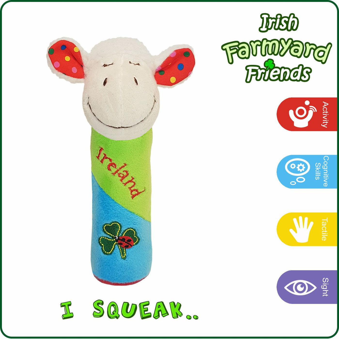 Irish Hand Held Baby Sweaker Toy