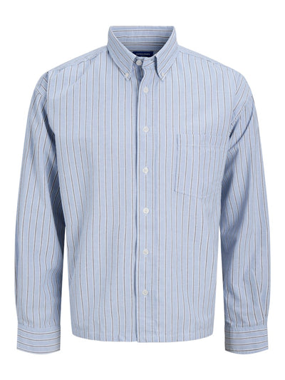 Jack & Jones Boys Oxford Shirt - Cashmere Blue Stripe