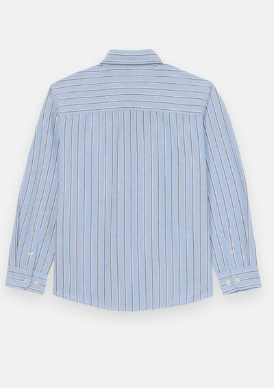 Jack & Jones Boys Oxford Shirt - Cashmere Blue Stripe
