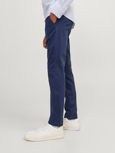 Jack & Jones Boys Smart Chino Navy Trousers