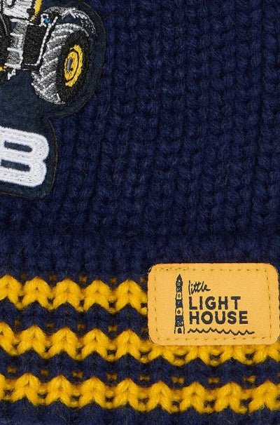 Lighthouse JCB Tractor Knitted Bobble Hat