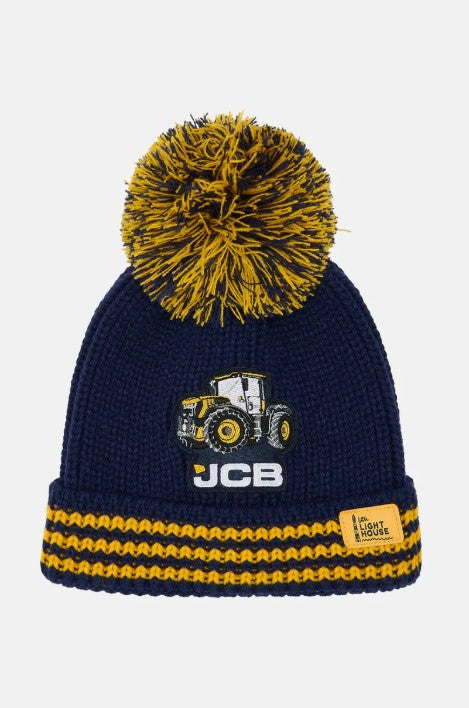 Lighthouse JCB Tractor Knitted Bobble Hat