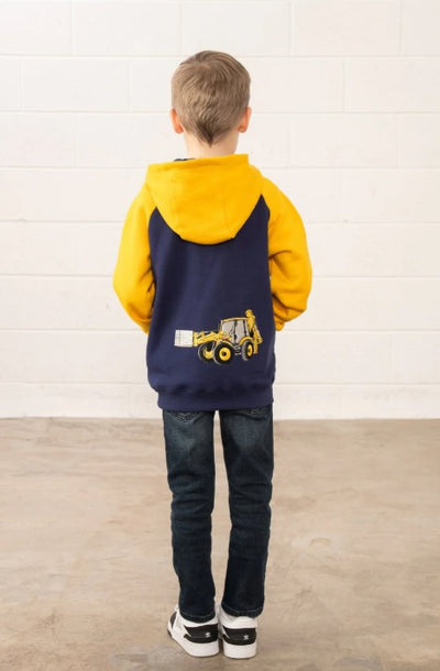 Lighthouse Boys Tractor Zip-Up Hoodie - JCB Tractor
