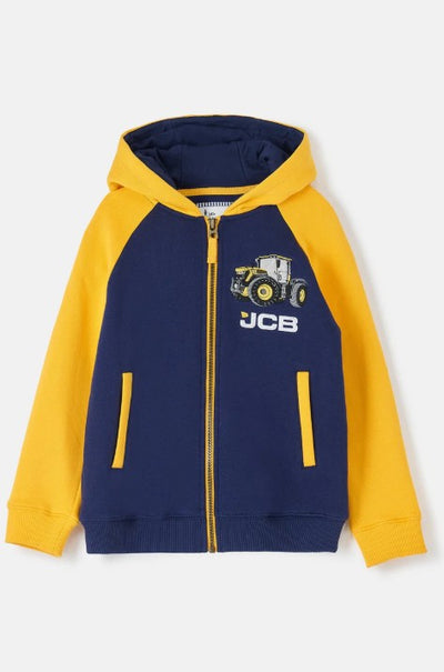 Lighthouse Boys Tractor Zip-Up Hoodie - JCB Tractor