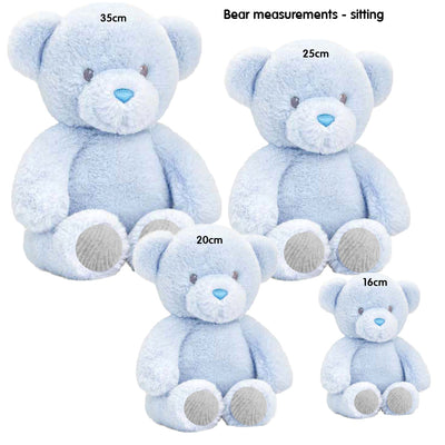 Keel Plush Toy - Blue Teddy Bear 35cm