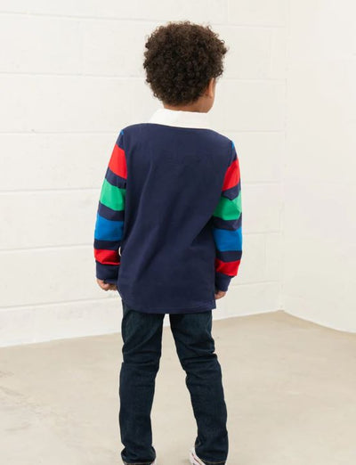 Lighthouse Boys Blue Tractor Polo Top - Rafferty
