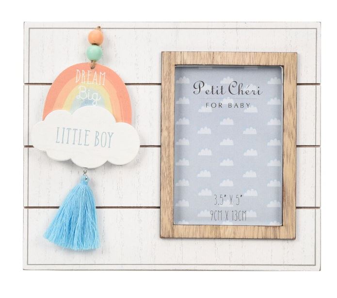 Baby Boy Photo Frame - Dream Big Little Boy