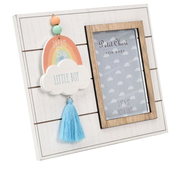 Baby Boy Photo Frame - Dream Big Little Boy