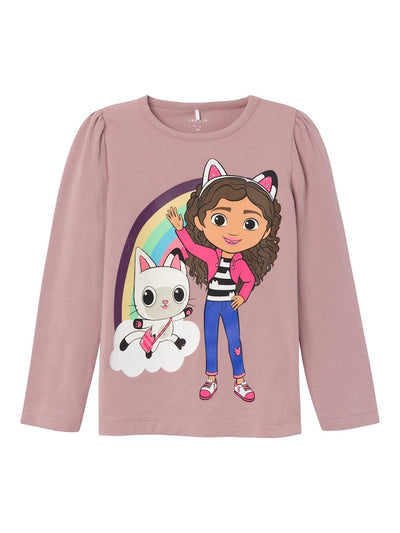 Girls Purple Gabby Doll House Long Sleeved Top