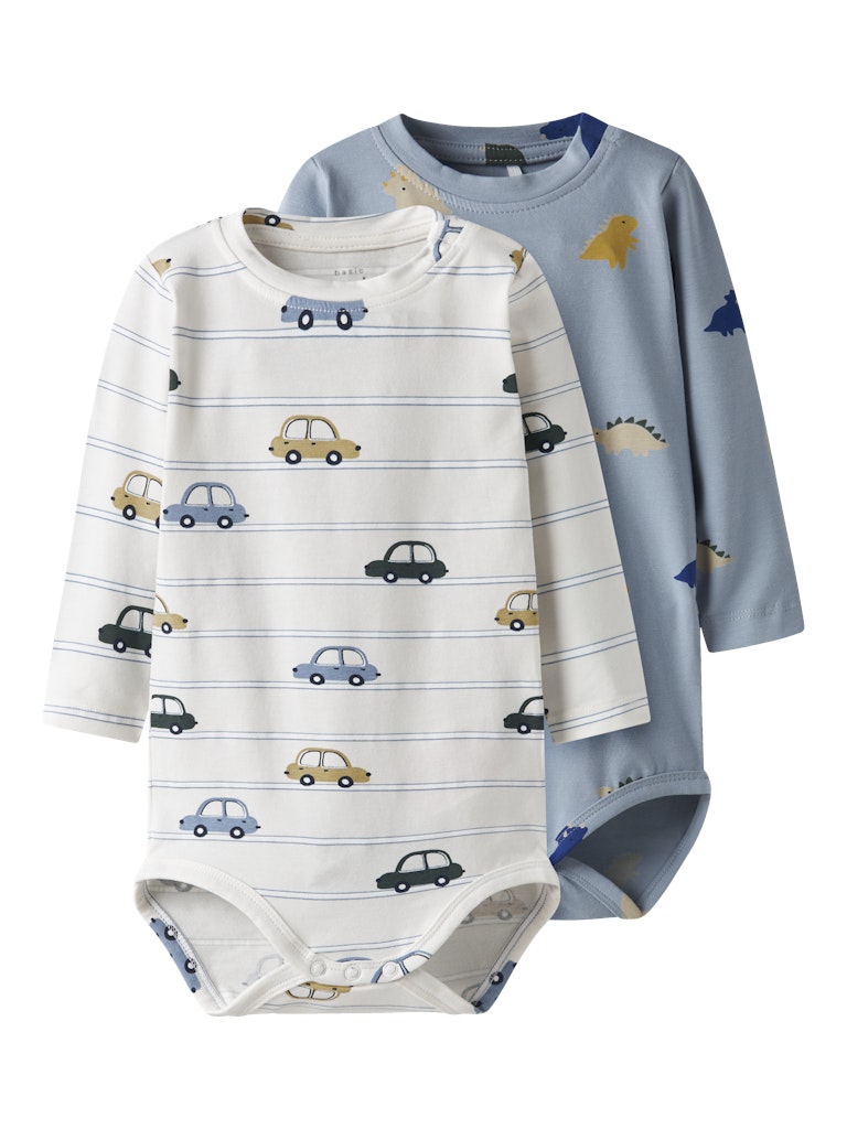 Baby Boy 2-Pack Bodysuit - Dino Cars