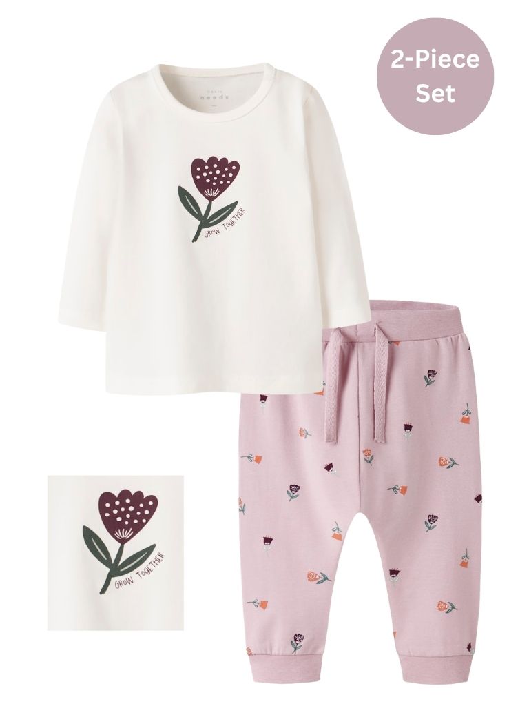 Name it Baby Girls 2-Piece Set - Magic Wand & Flower