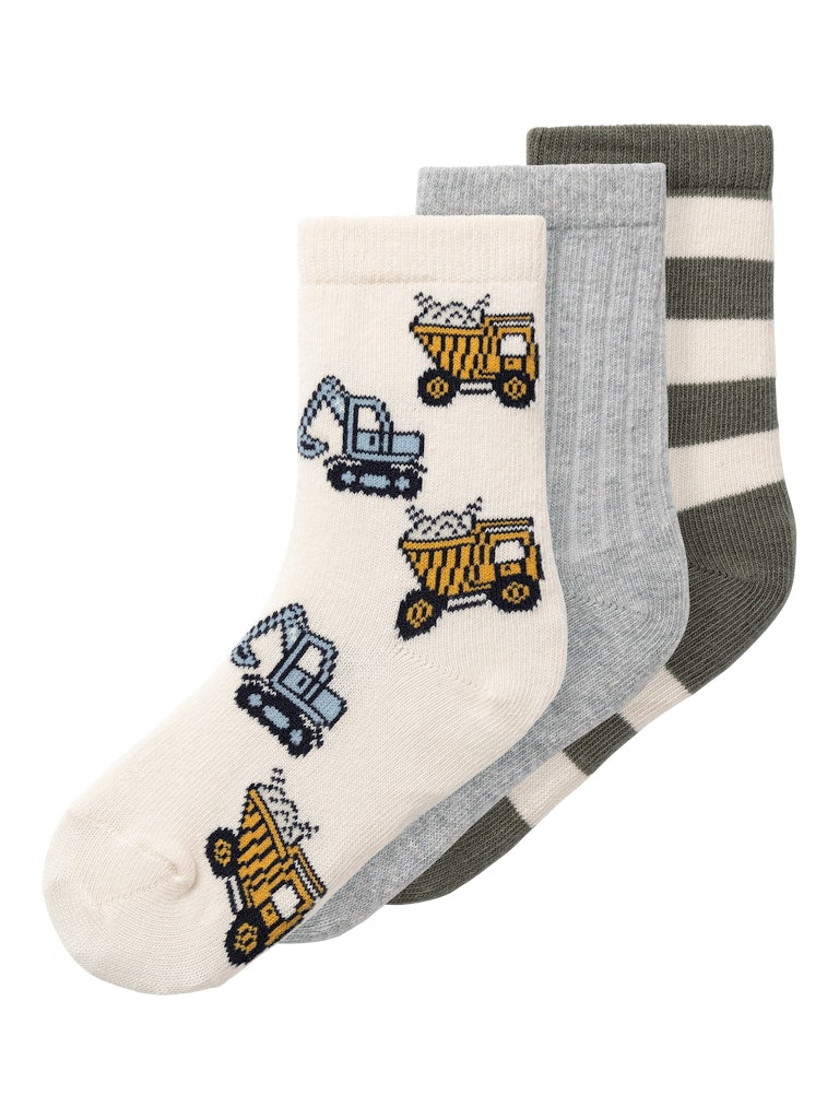 Boys Tractor 3-Pack Socks