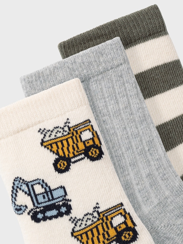 Boys Tractor 3-Pack Socks