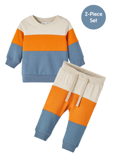 Name it Baby Boy 2-Piece Sweat Set - Blue